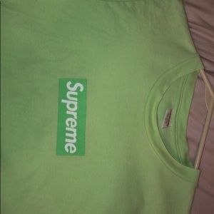 Supreme Lime Green Box Logo